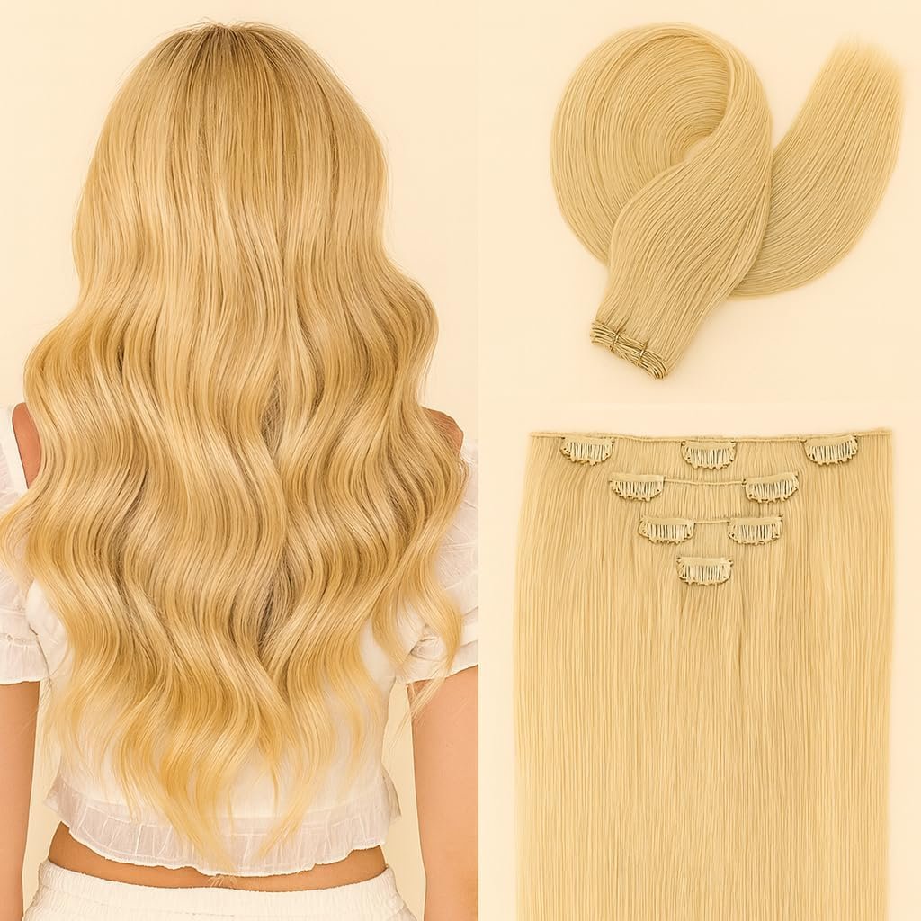 Extensiones rubias con clips — Anny's Beauty Salon